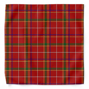 Colorful Red Tartan Plaid Bandana