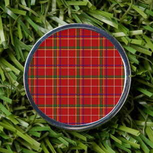 Colorful Red Tartan Plaid Divot Tool