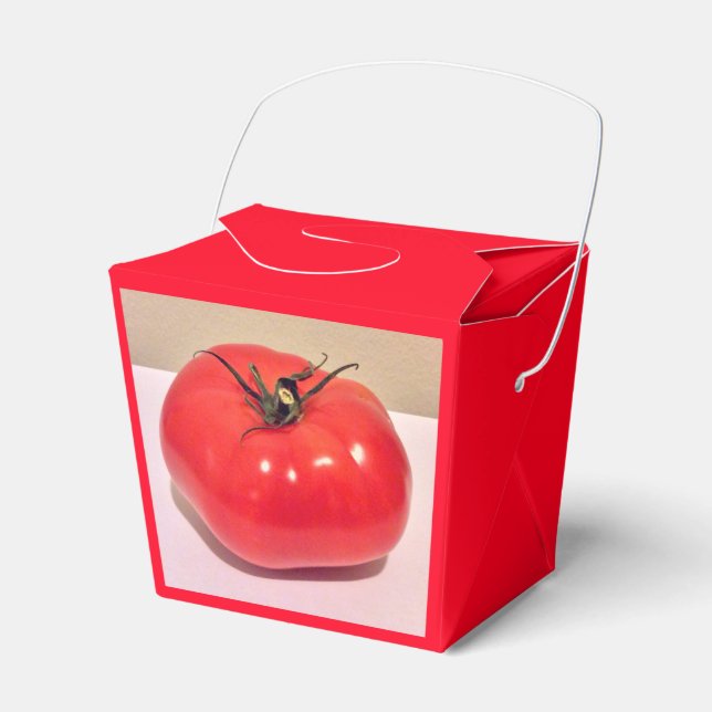 Colorful Red Tomato 4Clara Favor Boxes (Front Side)