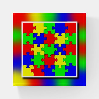 Colorful Red Yellow Green & Blue Jigsaw Puzzle
