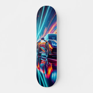 Colorful Reflections Car Skateboard