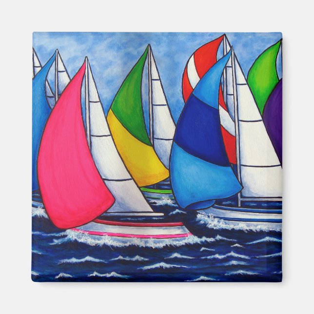 Colorful Regatta Magnets (Front)