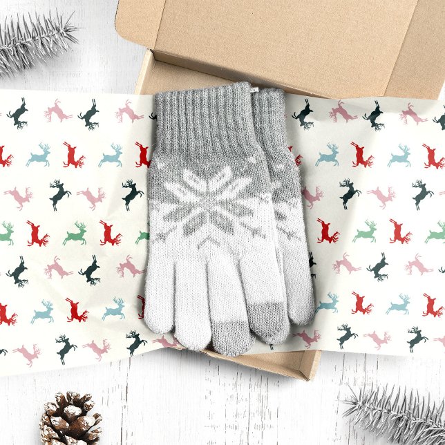 Colorful Reindeer Christmas Tissue Paper (Creator Uploaded)