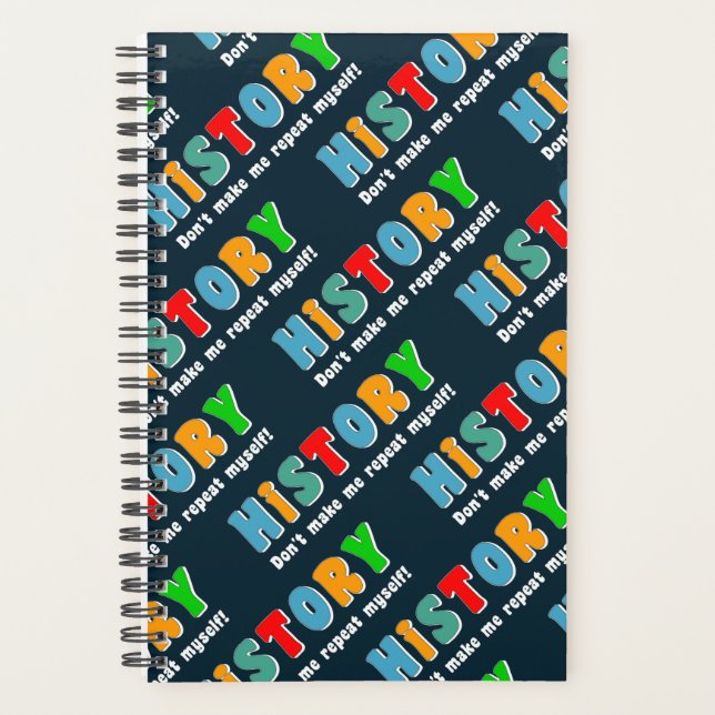 Colorful Repeat History Planner (Front)