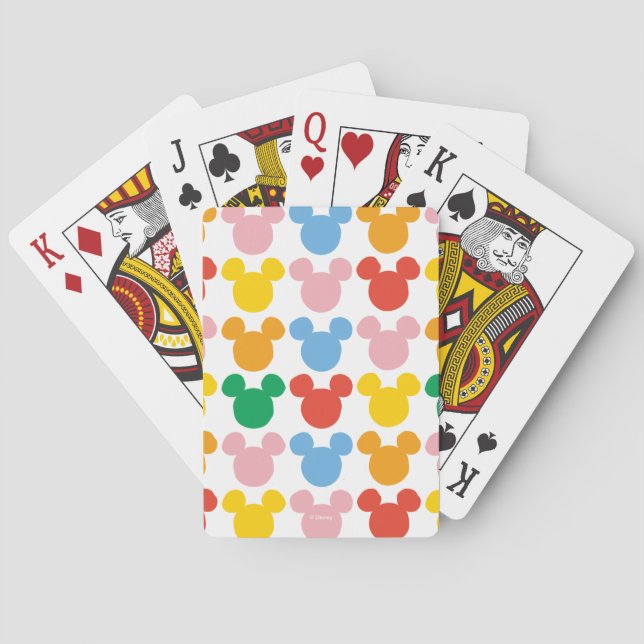 Colorful Repeating Logo Playing Cards (Back)