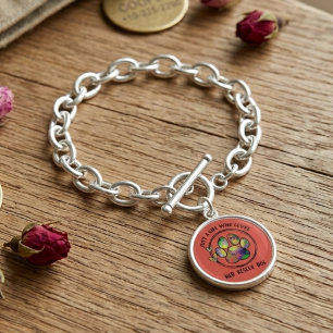 Colorful Rescue Dog Mom Gift Bracelet