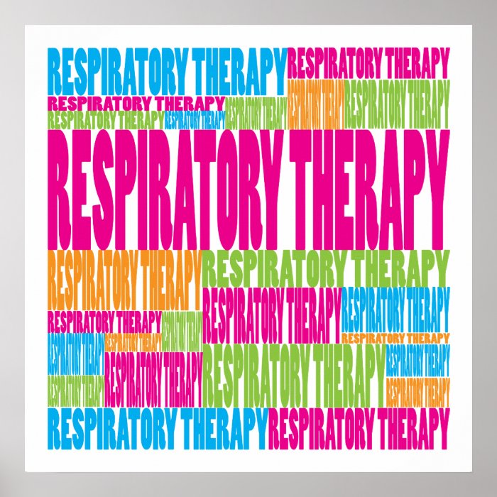 Colorful Respiratory Therapy Posters