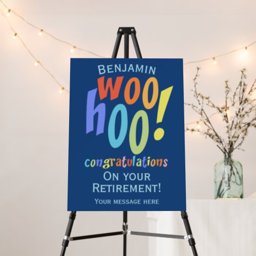 Colorful Retirement Congratulations Foam Board