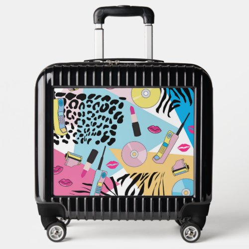 Colorful Retro 1990s Nineties Pattern Luggage