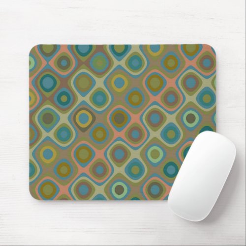 Colorful Retro  _  70s 80s Design Mouse Pad