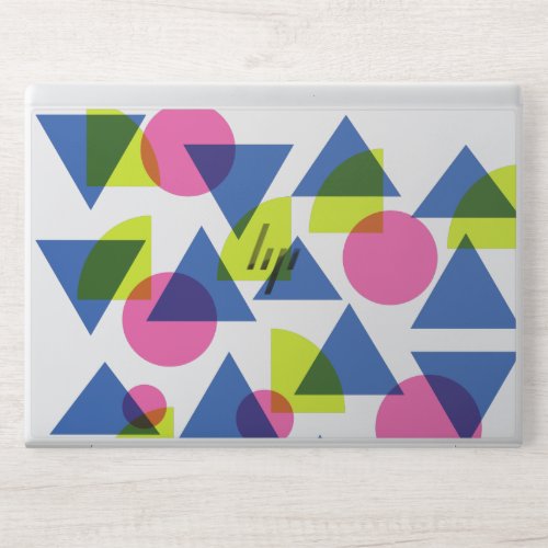 Colorful Retro 90s Neon Geometric Shapes HP Laptop Skin