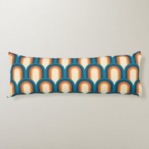 Colorful Retro Arch Rainbow Pattern Body Pillow