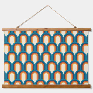 Colorful Retro Arch Rainbow Pattern Hanging Tapestry