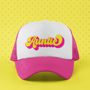 Colorful Retro Auntie  Trucker Hat