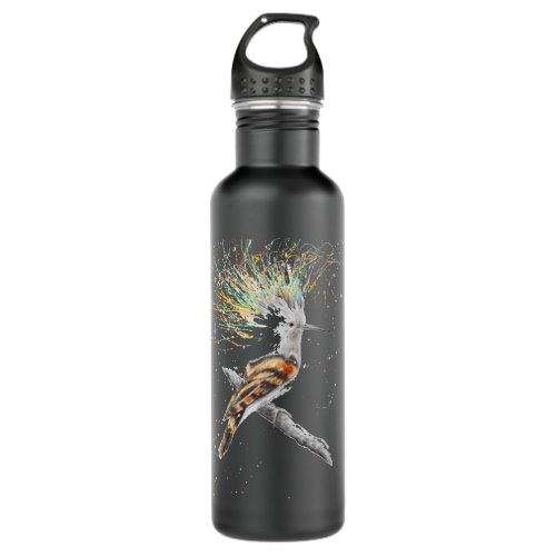 Colorful Retro Birds Birdwatching Birdkeeping Bird Stainless Steel Water Bottle