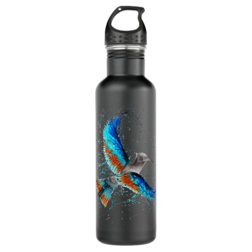 Colorful Retro Birds Birdwatching Birdkeeping Bird Stainless Steel Water Bottle