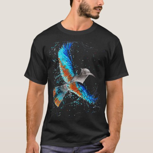 Colorful Retro Birds Birdwatching Birdkeeping Bird T_Shirt