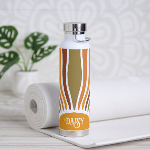 Colorful Retro Boho Vintage Sunrise Water Bottle