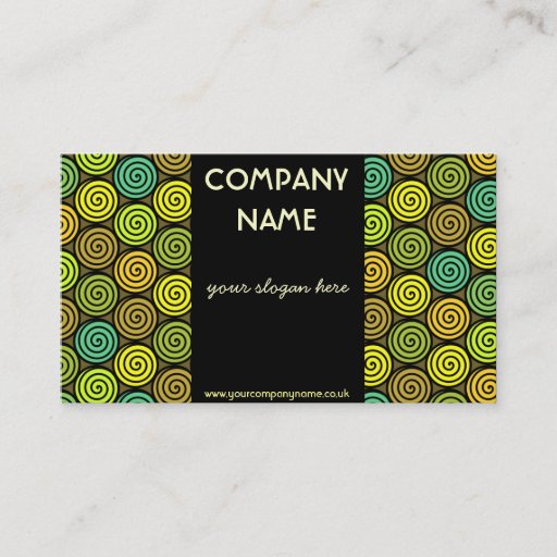 Customizable Colorful Retro Business Card