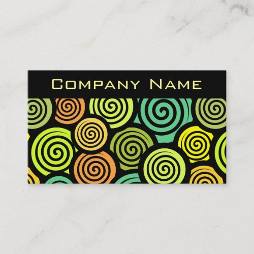 Colorful Retro Business Card