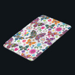 Colorful Retro Butterflies And Flowers Pattern iPad Mini Cover<br><div class="desc">Cool colorful retro butterflies and flowers pattern Custom and optional monogram version available by email request. Design is available on other products and can be requested on any product offered by Zazzle.</div>