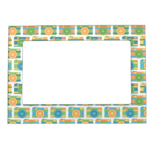 "Colorful Retro Cameras" Magnetic Frame