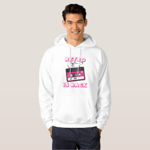 Colorful Retro Cassette Tape 80's Groovy Music Hoodie