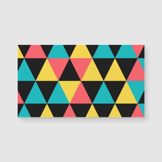 Colorful, retro cheerful geometric graphic pattern (Front)