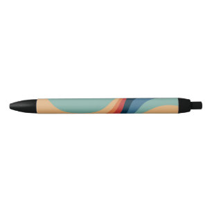 Colorful retro circles design pen