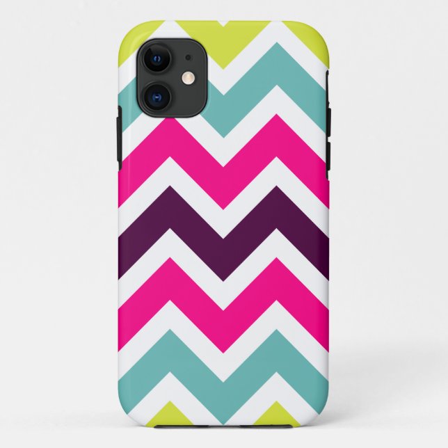 Colorful Retro Colors Chevron iPhone 5 Case (Back)