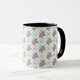 Colorful Retro Cute Vintage Elegant Chic Flower Co Mug
