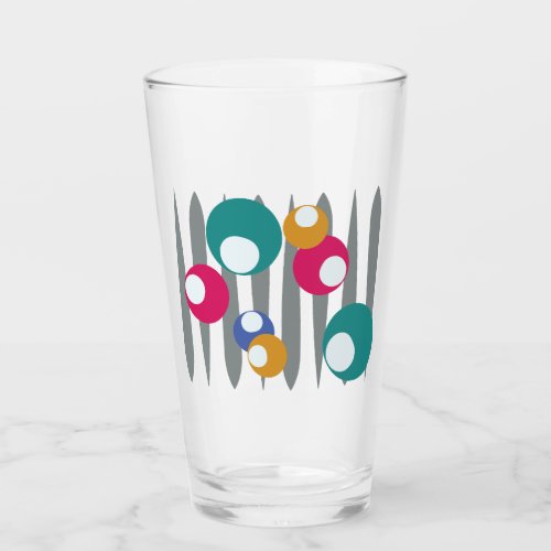 Colorful Retro Design Glass Cup