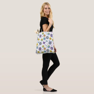 Colorful Retro Disco Pattern Tote Bag