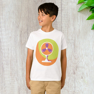 Colorful Retro Electric Fan Summer Pop Art T-Shirt
