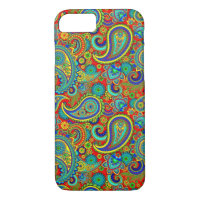 Colorful Retro Floral paisley Pattern