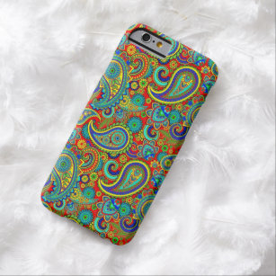 Colorful Retro Floral paisley Pattern Barely There iPhone 6 Case