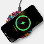 Colorful Retro Floral Pattern Wireless Charger (Phone)
