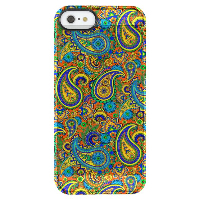 Colorful Retro Floral Vintage Paisley 2 Uncommon iPhone Case (Back)
