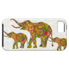 Colorful Retro Flower Elephant 4 Design