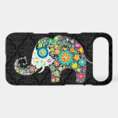 Colorful Retro Flower Elephant Design Case-Mate iPhone Case (Back (Horizontal))