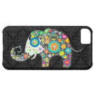Colorful Retro Flower Elephant Design