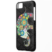 Colorful Retro Flower Elephant Design Case-Mate iPhone Case (Back Left)