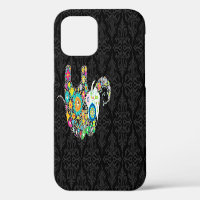 Colorful Retro Flower Elephant Design