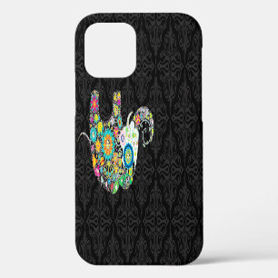 Colorful Retro Flower Elephant Design iPhone 12 Case