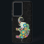 Colorful Retro Flower Elephant Design Samsung Galaxy S21 Ultra Case<br><div class="desc">Retro flowers in a shape of an elephant. Decorated with images of diamond studs. Design is available on other products and can be requested on any product offered by Zazzle.</div>