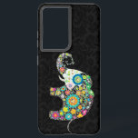 Colorful Retro Flower Elephant Design Samsung Galaxy S21 Ultra Case<br><div class="desc">Retro flowers in a shape of an elephant. Decorated with images of diamond studs. Design is available on other products and can be requested on any product offered by Zazzle.</div>