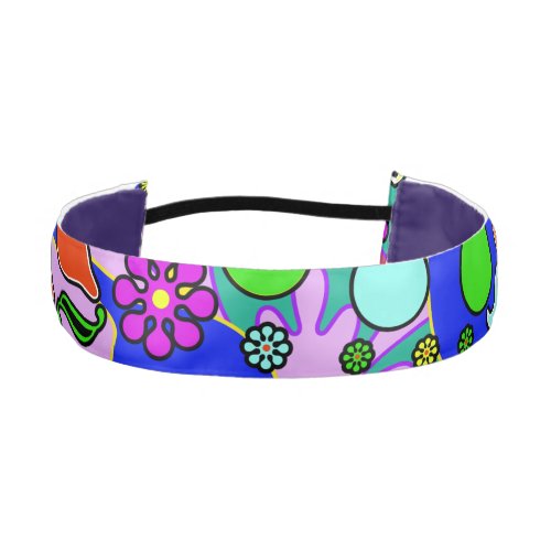 Colorful Retro Flower Paisley Psychedelic Headband