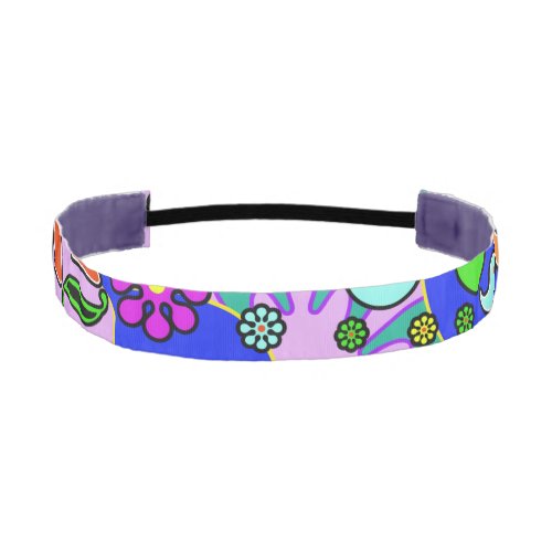 Colorful Retro Flower Paisley Psychedelic Headband