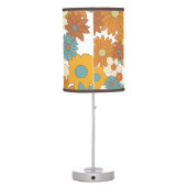 Colorful Retro Flower Pattern  Table Lamp (Back)