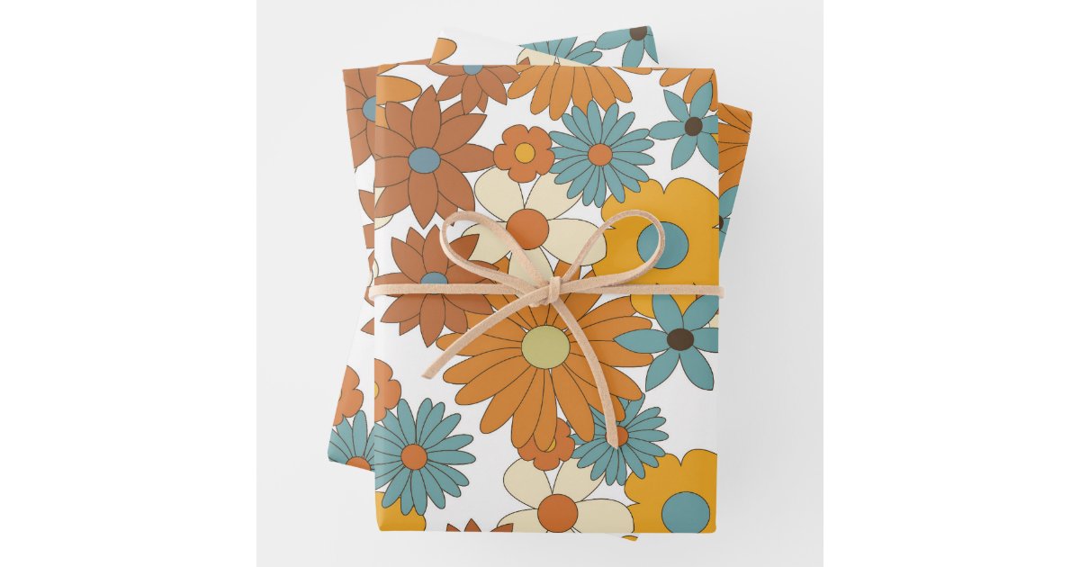 Designer Flower Wrapping Paper 1